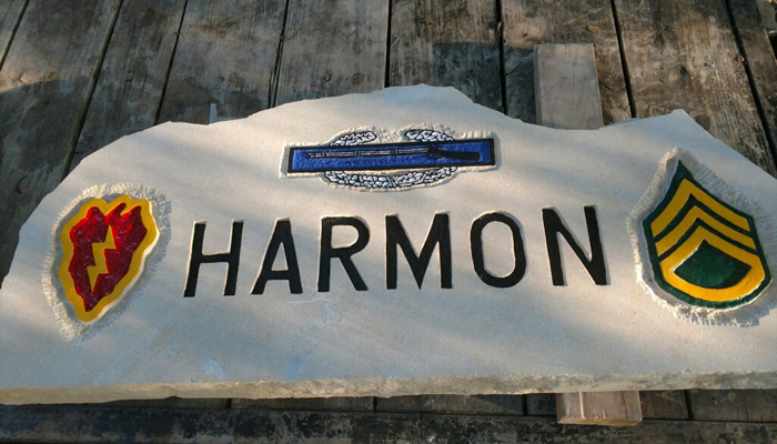 4 Inch Letters | Signs In Stone | Mulvane, KS